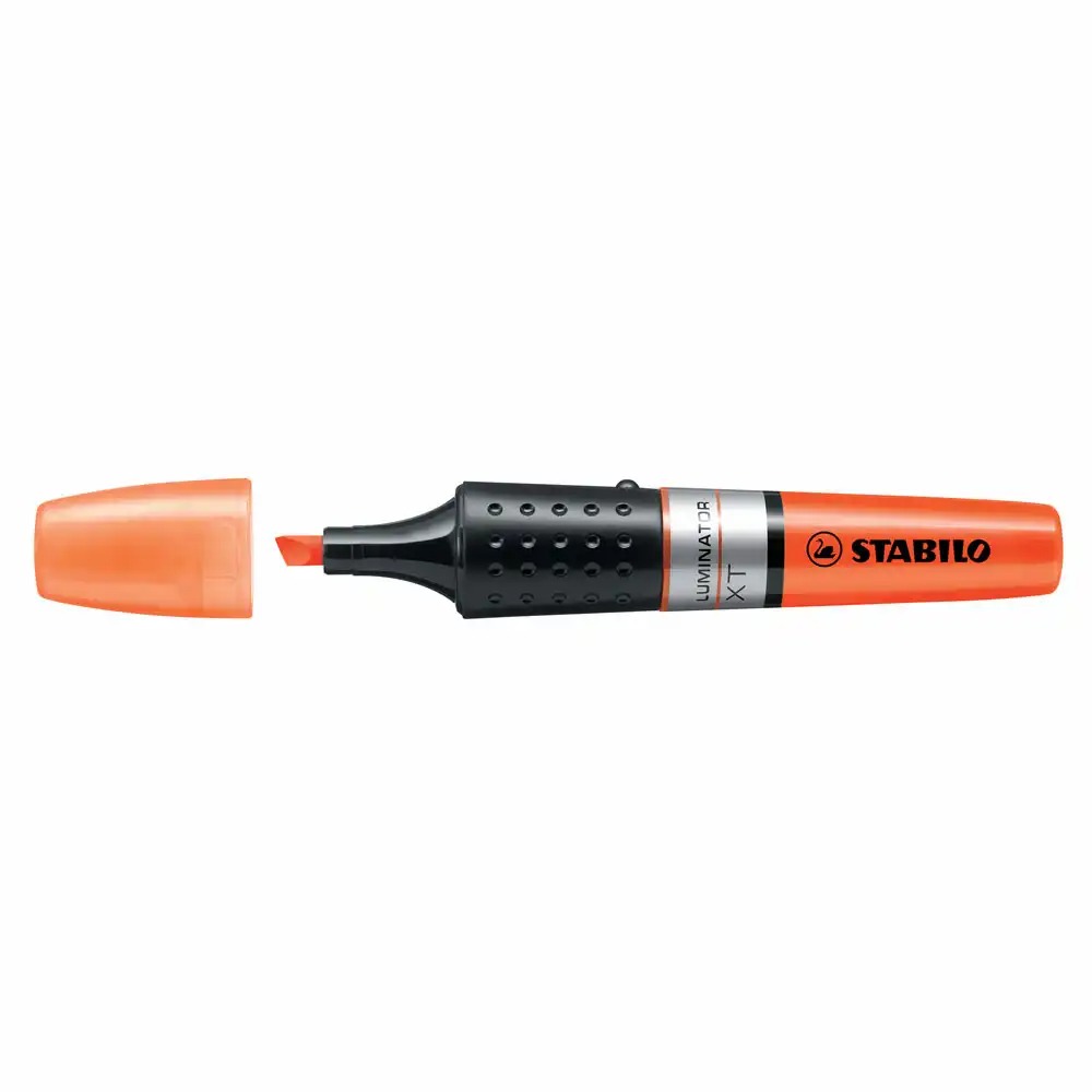Textmarker Stabilo Luminator, Varf 2-5 mm, Portocaliu, Cerneala pe Baza de Apa, Capacitate de Stocare Dubla