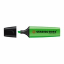Textmarker Stabilo Boss, Varf 2-5 mm, Verde Fluorescent, Reincarcabil, 375 m, Calitate Superioara