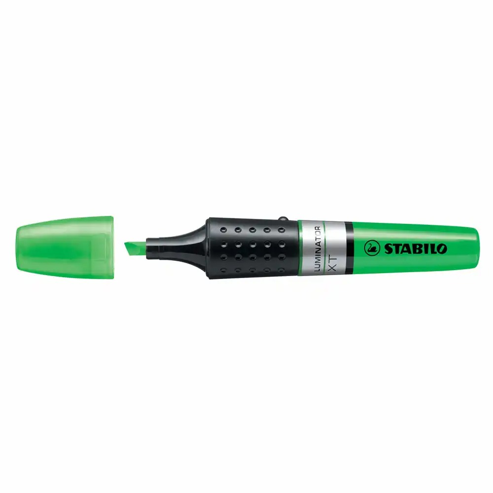 Textmarker Stabilo Luminator, Varf 2-5 mm, Verde, Cerneala Pe Baza de Apa, Capacitate de Stocare Dubla