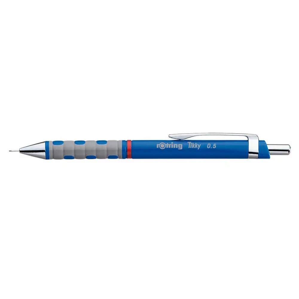 Creion mecanic Rotring Tikky III, mina 0.5 mm, albastru, design ergonomic, durabil