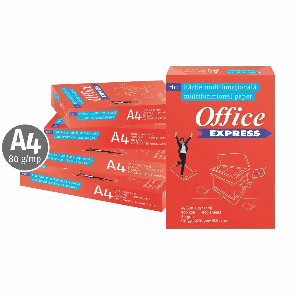 Hartie copiator Office Express A4 80g/mp 500 coli - Imprimari de inalta calitate, rezistenta si versatilitate