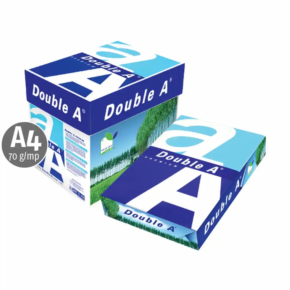 Hartie copiator Double A Everyday, A4, 70 g/mp, 500 coli/top, 5 topuri/cutie - Eficienta si Calitate pentru Biroul Tau