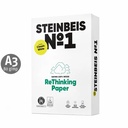 Hartie copiator reciclata Steinbeis No 1 Classic White A3 80g 500 coli - 100% Materiale Reciclate, Fara Agenti de Albire Optici