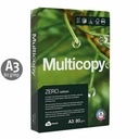 Hartie copiator Multicopy Zero A3 80g/mp 500 coli/top 5 topuri/cutie, certificata ecologic, ideala pentru imprimare laser si jet de cerneala
