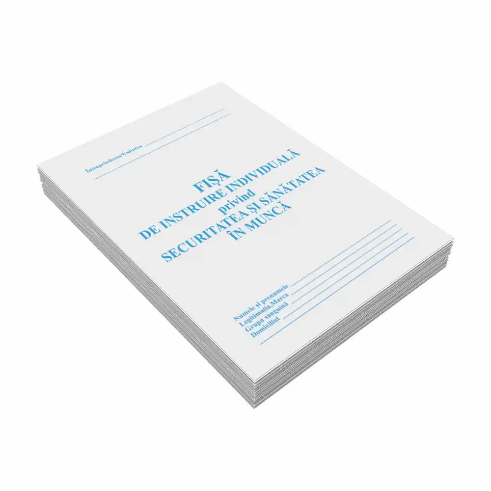 Set 25 Fise Instruire Securitate si Sanatate in Munca, 4 file, 16 pagini, Documentare Completa, Usor de Utilizat