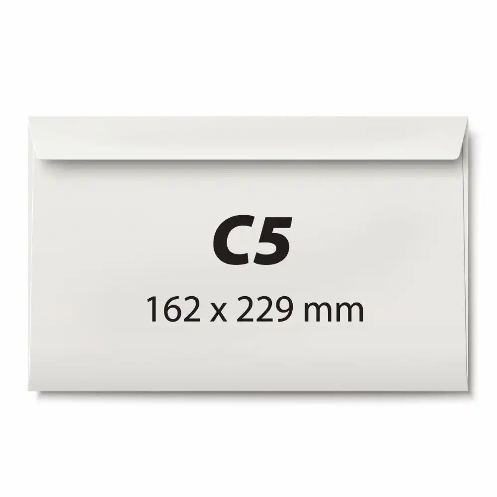 Plicuri C5, 162 x 229 mm, alb, autoadezive, 80 g/mp, 25 bucati - Set de Plicuri de Corespondenta Profesionale