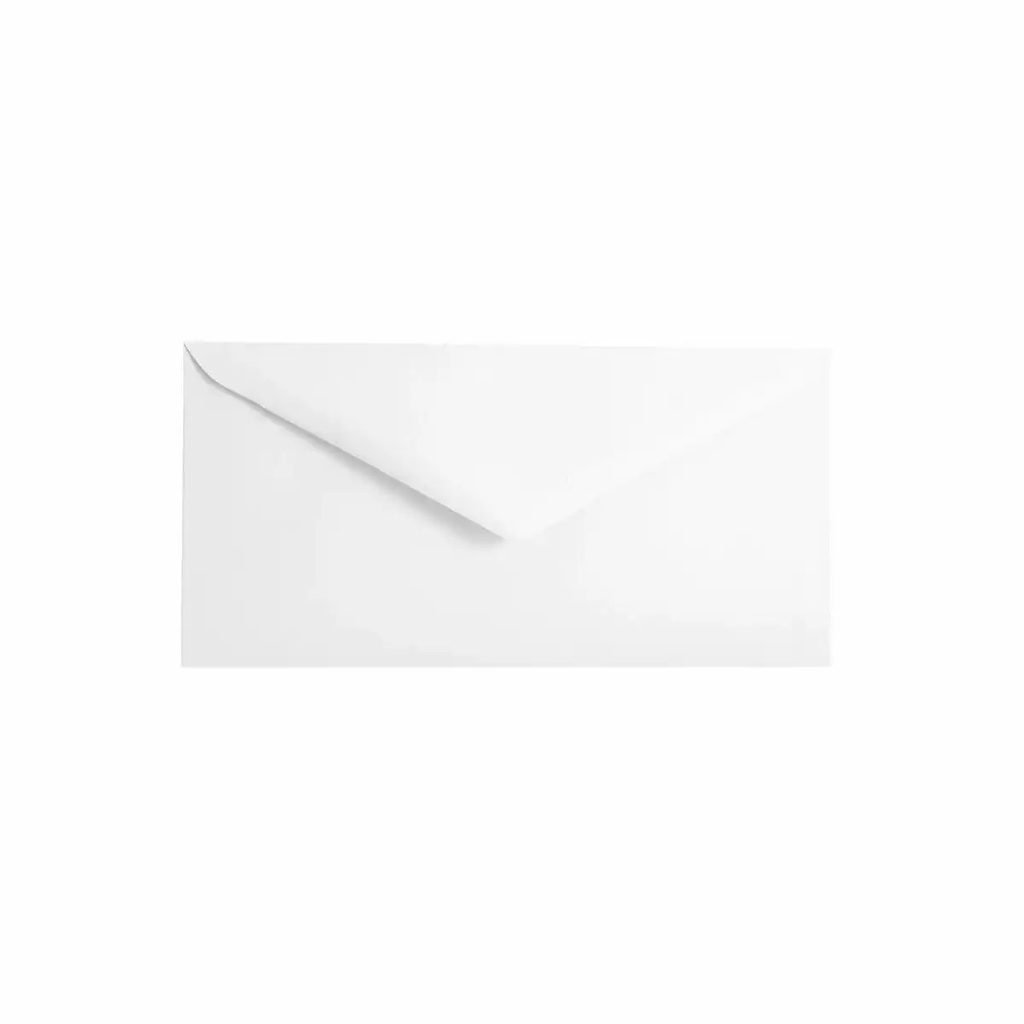 Plicuri DL Alb 110 x 220 mm, Gumate, 70 g/mp, 25 buc - Ideal pentru Corespondenta Profesionala