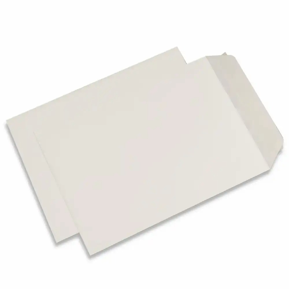 Plicuri pentru documente E5, alb, 28 x 20 cm, hartie 80 g/mp, inchidere sigura, set de 50 buc.