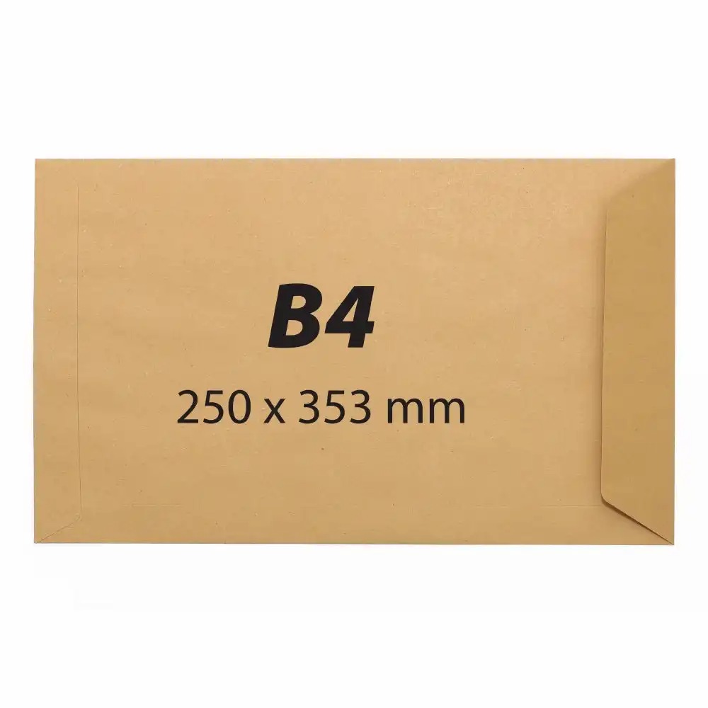Plicuri Kraft B4 250 x 353 mm, 90 g/mp, 25 buc/set, cu Banda Siliconica - Durabile si Ecologice