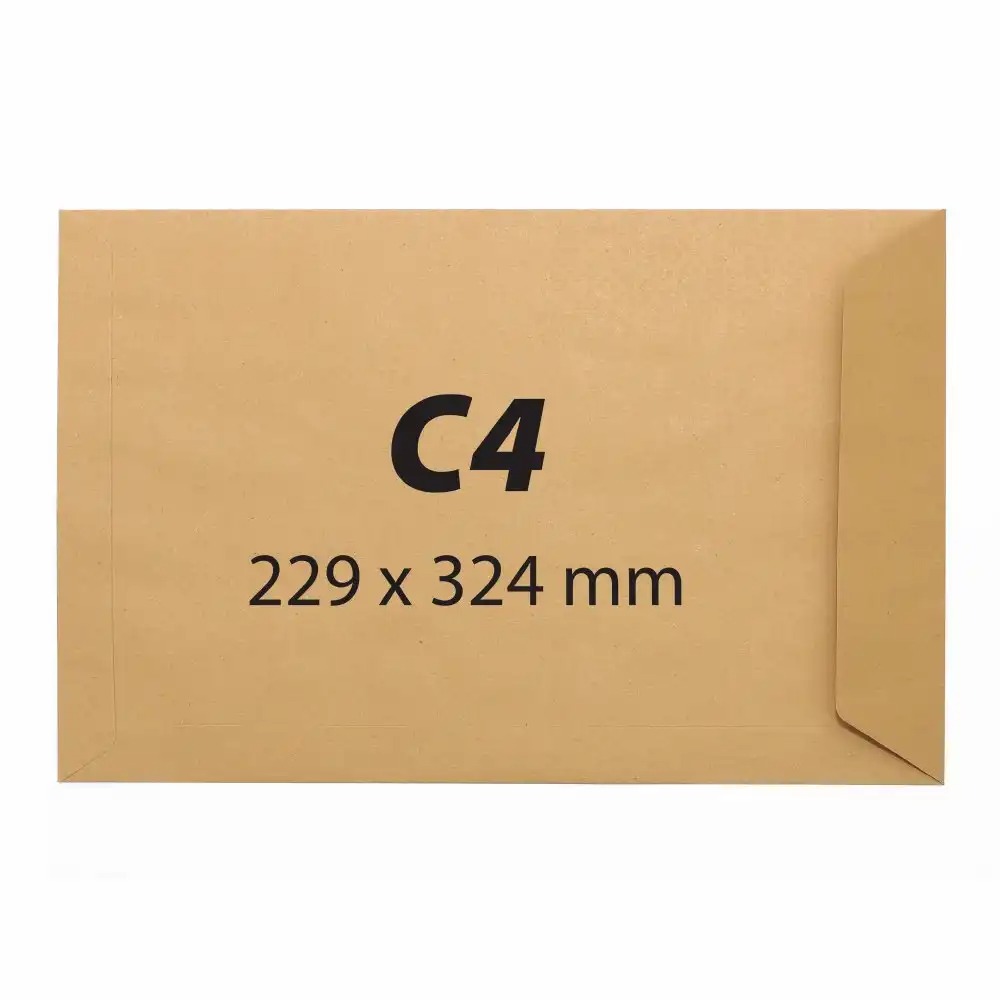 Plicuri C4 Kraft 229 x 324 mm, 250 buc/cutie, Banda Siliconica, Rezistente si Sigure