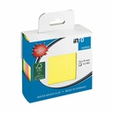 Notite adezive InFO, 75x75 mm, set 3 culori neon, ambalaj ecologic, FSC certificat