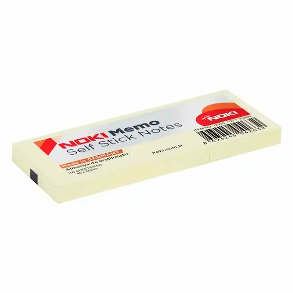Notite adezive Noki galben 40x50mm 100 file x 3 buc - Set practic pentru birou si acasa