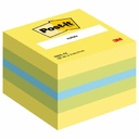 Notite adezive Post-it, galben/verde, 51 x 51 mm, 400 file - Set compact pentru evidentierea mesajelor cheie