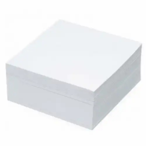 Rezerva cub hartie Basic, alb, 400 file, 85 x 85 mm, pentru notite rapide si organizare eficienta
