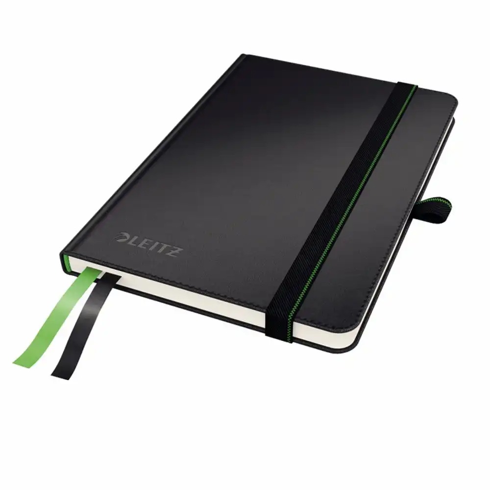 Caiet de birou Leitz Complete iPad, Dictando, Negru, Coperta Solida, 100g/mp, FSC, 2 Seturi Indecsi
