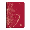 Caiet capsat A5 Forever Clairefontaine, 48 file, hartie reciclata, caramiziu - Eco-friendly si elegant, format A5