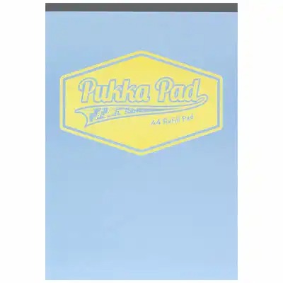 Caiet Pukka Pad Pastel A4, 160 pagini, dictando, albastru - Ideal pentru notite si desene, parte din seria Pastel Collection
