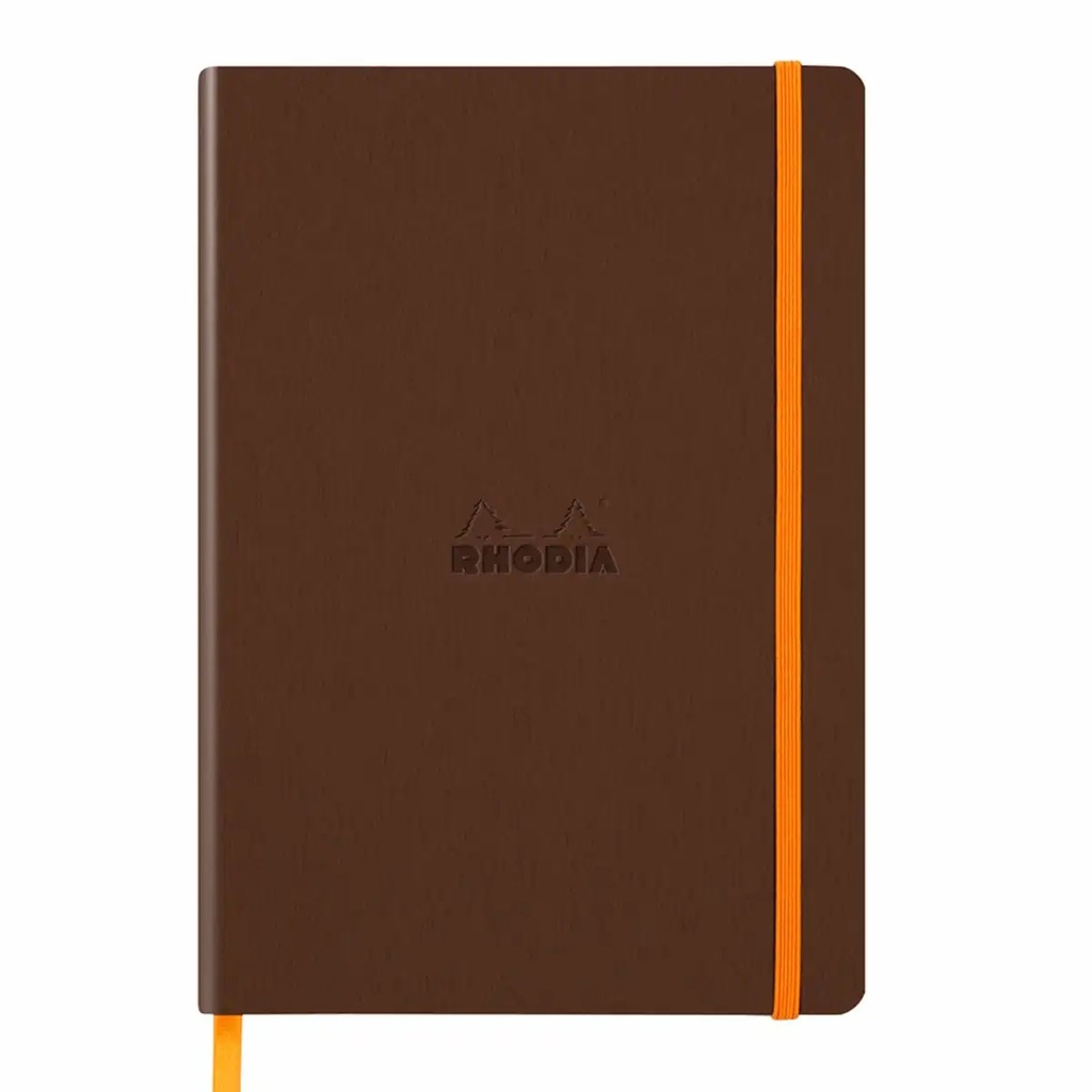 Notebook A5 Rhodiarama, 80 file, ivory, dictando, bronz - Compact, Versatil si Elegant, Ideal pentru Notite zilnice