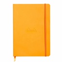 Notebook A5 Rhodiarama, 80 file, hartie ivory, dictando, portocaliu - Calitate Premium pentru Notite si Jurnal