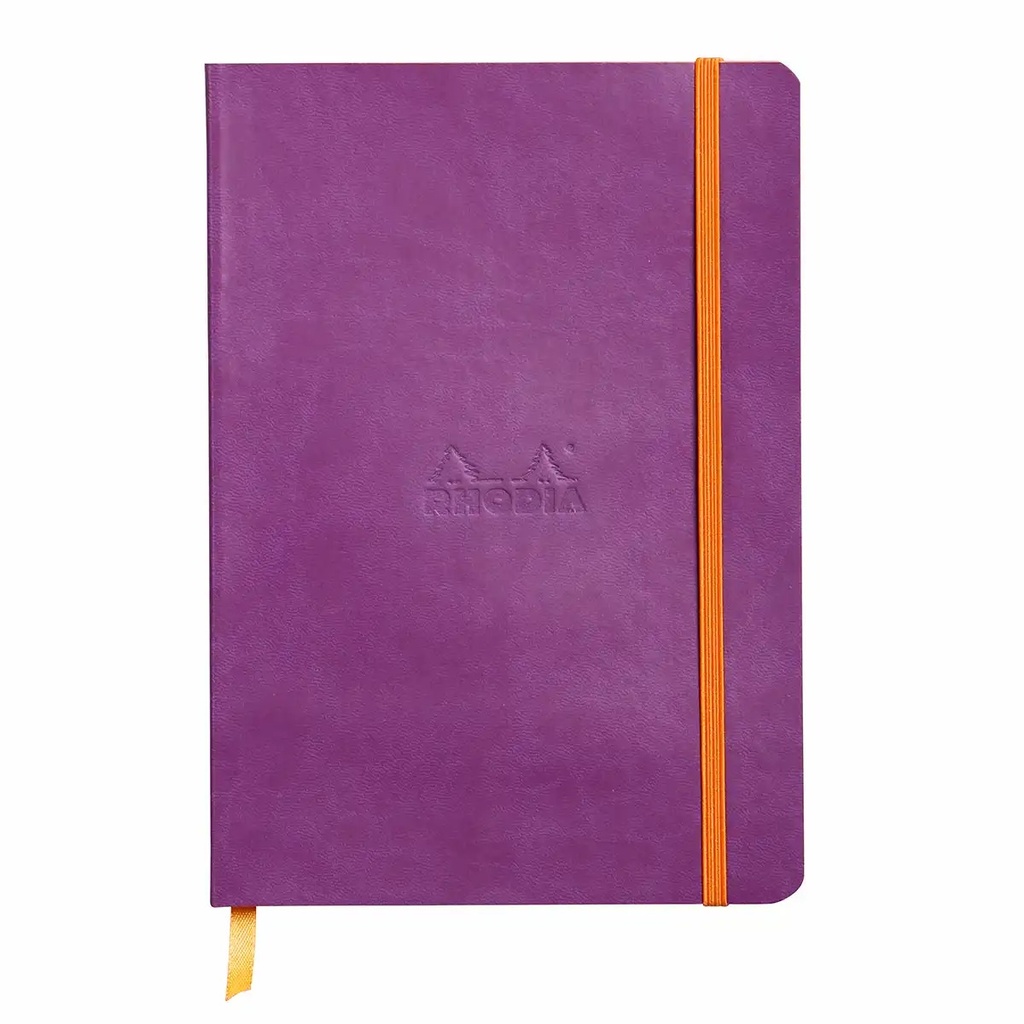 Notebook A5 Rhodiarama, 80 file, hartie ivory, mov - Calitate Premium si Portabilitate Versatila