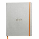 Notebook A4+ Rhodiarama, 80 file, Ivory Dictando, Argintiu - Premium si Eleganta pentru Ideile Tale