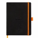 Agenda Meeting Book A5+ Rhodiarama, 80 file, negru, elegant si practic