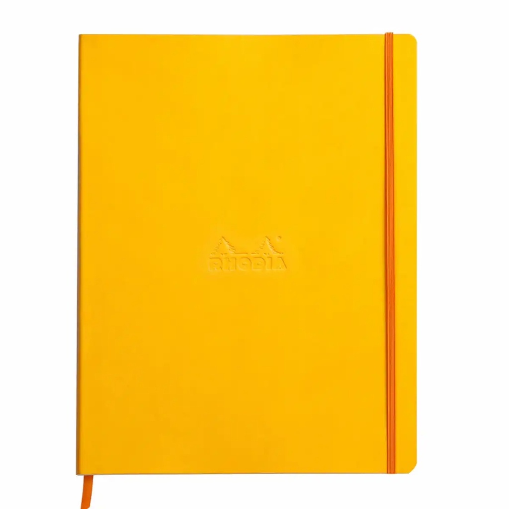 Notebook Rhodiarama A4+, 80 file, ivory dictando, galben - Calitate Superioara si Eleganta pentru Note si Idei