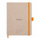 Meeting Book A5+ Rhodiarama, 80 file, bej - Organizator elegant pentru intalniri si note