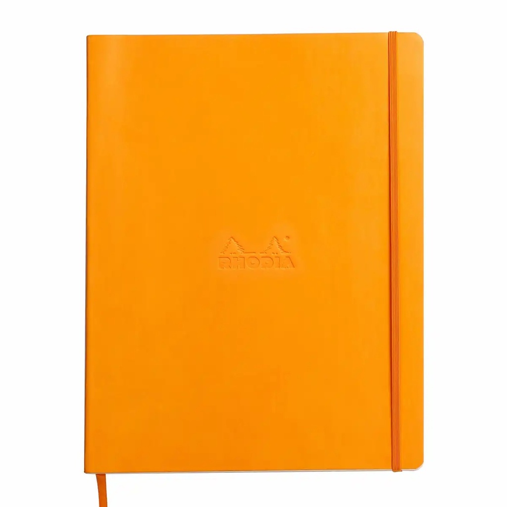 Notebook Rhodiarama A4+, 80 file, Ivory Dictando, Portocaliu - Calitate Premium pentru Idei si Note