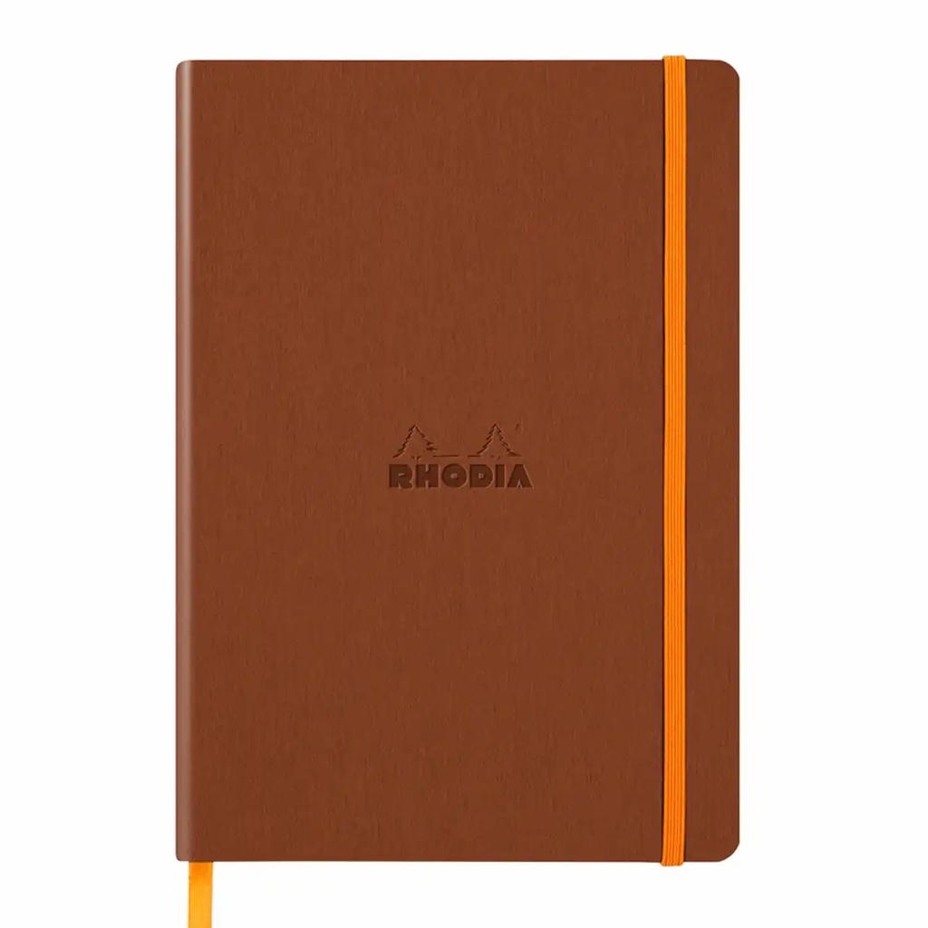 Notebook A5 Rhodiarama, 80 file, ivory, dictando, compact si elegant, ideal pentru notite si jurnal, cadou perfect