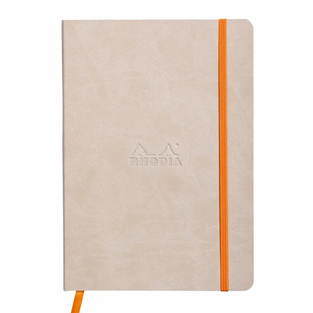 Notebook A5 Rhodiarama, 80 file, ivory, dictando, bej - Versatil, compact si elegant, ideal pentru notite zilnice