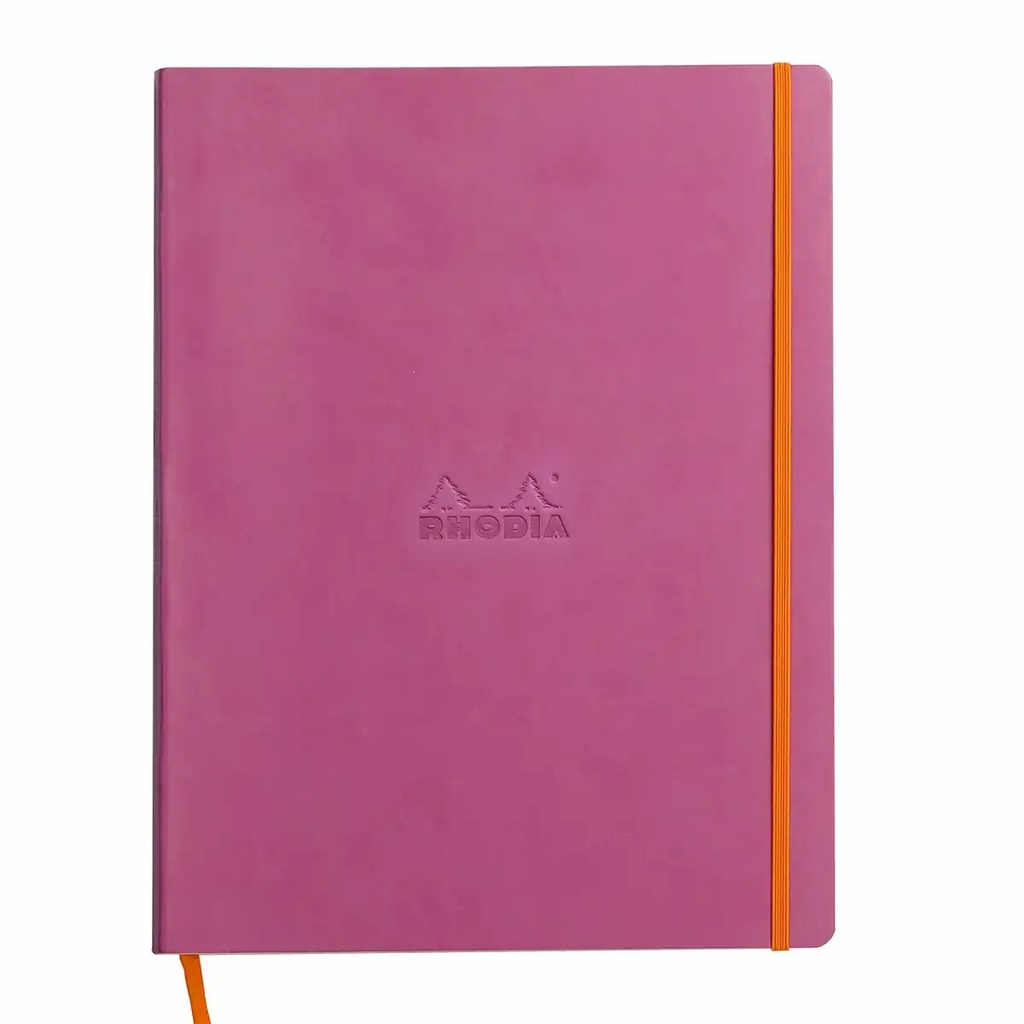 Notebook A4+ Rhodiarama, 80 file, Ivory Dictando, Lila, Calitate Superioara