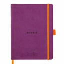 Meeting Book A5+ Rhodiarama, 80 file, mov - Organizare eleganta pentru intalniri si note