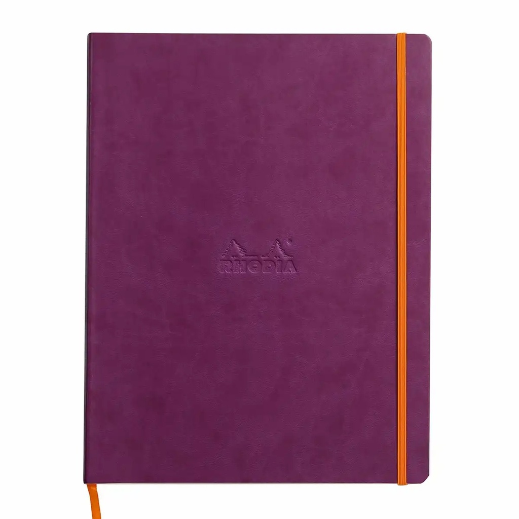 Notebook Rhodiarama A4+, 80 file, Ivory Dictando, Mov - Calitate Premium pentru Idei si Note Organizate