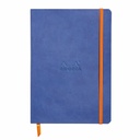 Notebook A5 Rhodiarama, 80 file, hartie ivory Dictando, Safir - Compact si Versatil, Ideal pentru Notite si Jurnal
