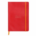 Notebook A5 Rhodiarama, 80 file, ivory, dictando, rosu - Ideal pentru Notite si Jurnal, Calitate Premium