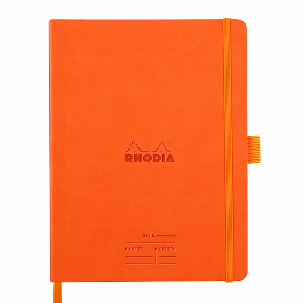Agenda Meeting Book A5+ Rhodiarama, 80 file, tangerine, elegant si practic