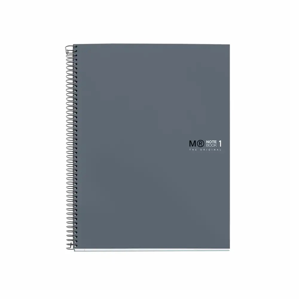 Caiet cu spira Miquelrius Original A4, matematica, 80 file, coperta antivirala si antibacteriana, grafit