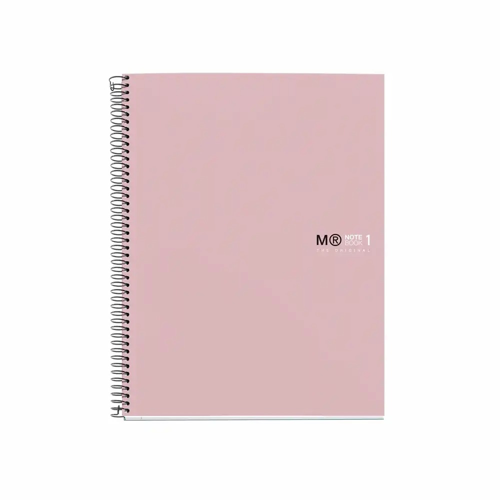 Caiet cu spira Miquelrius Original A5, matematica, 80 file, lila, protectie antivirala si antibacteriana