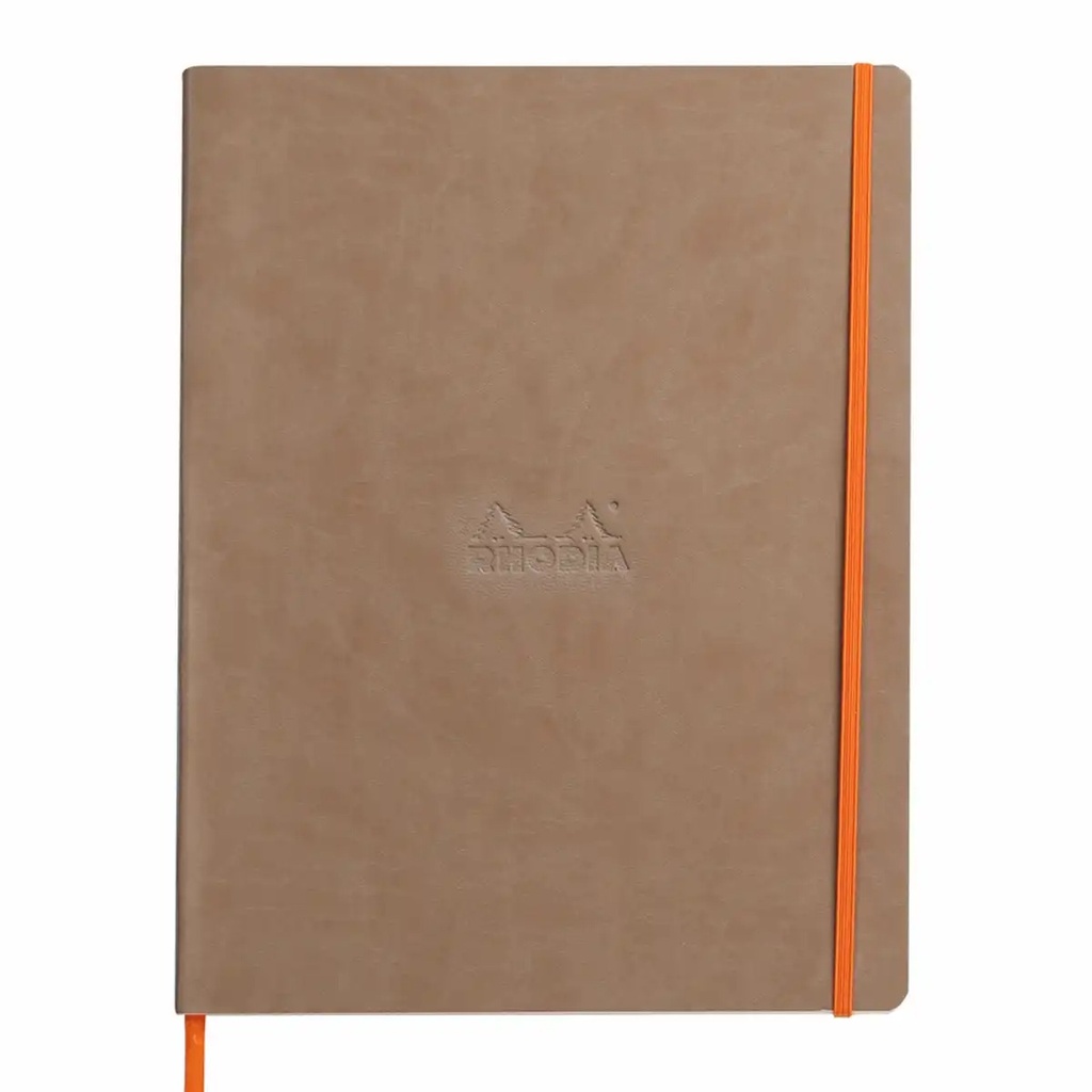 Notebook Rhodiarama A4+, 80 file, Ivory Dictando, Taupe - Calitate Superioara si Eleganta in Scriere
