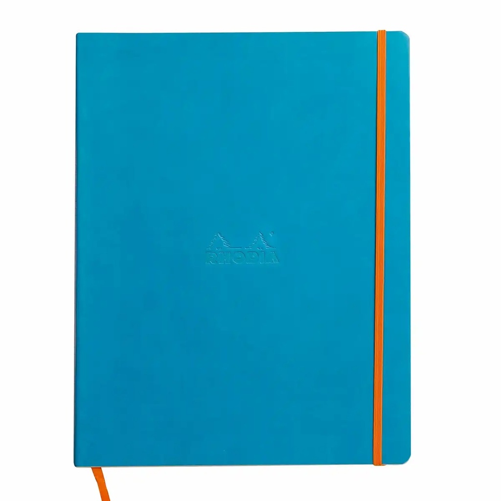 Notebook Rhodiarama A4+, 80 file, Ivory Dictando, turcoaz - Calitate Superioara si Design Durabil