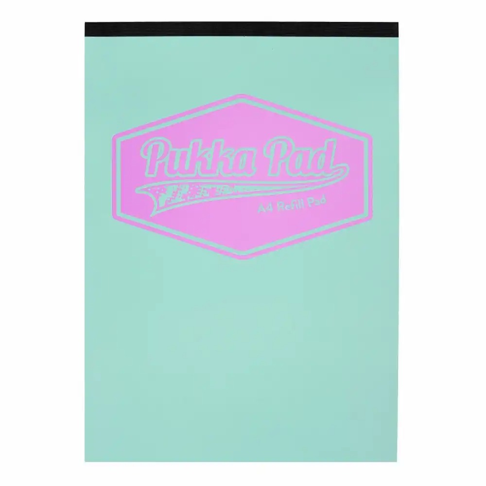 Caiet Pukka Pad Pastel A4, 160 pagini, dictando, verde - Ideal pentru scoala, munca si notite
