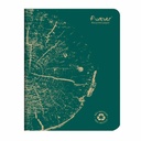 Caiet capsat A5 Forever Clairefontaine, 48 file, hartie reciclata, verde pin - Perfect pentru notite eco-friendly
