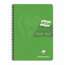 Caiet cu spira A4 Clairefontaine EuropaGlossy, 90 file, dictando verde - Notite de calitate superioara si organizare eficienta