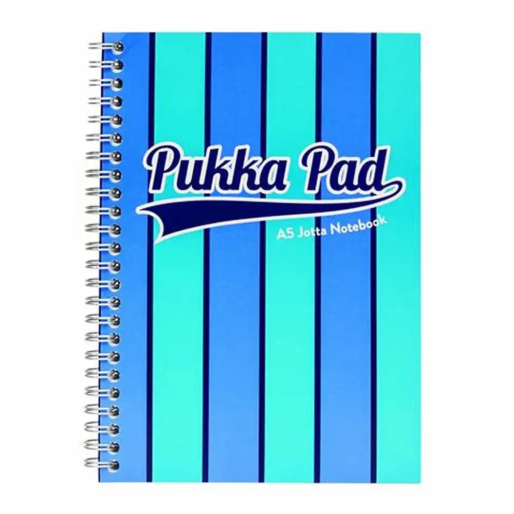 Caiet A5 cu spira Pukka Pads Vogue, 200 pagini, albastru - Organizeaza-ti notitele intr-un mod elegant