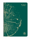 Caiet capsat A4 Forever Clairefontaine, 48 file, hartie reciclata, verde pin, eco-friendly
