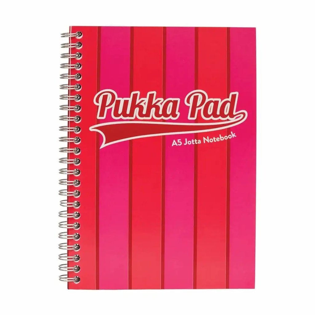 Caiet A5 cu spira Pukka Pads Vogue, dictando, roz, 200 pagini - Eleganta si organizare