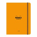 Caiet cu elastic Rhodia Unlimited A5+, 60 file, dictando, portocaliu - Organizare si creativitate intr-un caiet vibrant