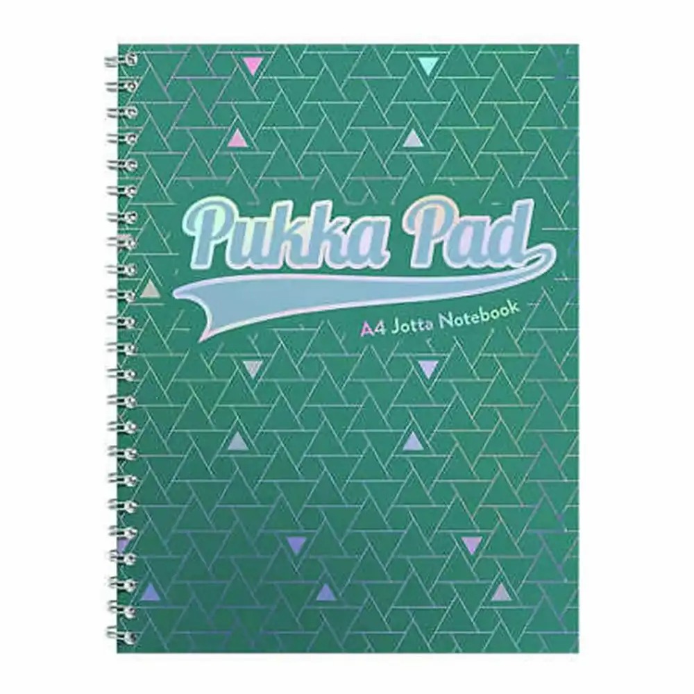 Caiet A4 cu spira Pukka Pads Glee, Dictando, 200 pagini, Verde Vibrant
