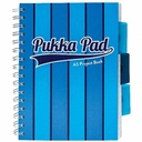 Caiet cu spirala Pukka Pad Project Book Vogue, A5, 200 pagini, dictando, albastru - Organizare eficienta si profesionala